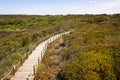 Fishermen route in the Alentejo, promenade with cliffs in Portugal.