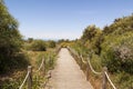 Fishermen route in the Alentejo, promenade with cliffs in Portugal.