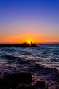 Fishermen In Soft Sunset Royalty Free Stock Photo