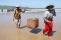 Fishermen on the Teleng beach in Pacitan