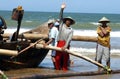 Fishermen on the Teleng beach in Pacitan