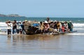 Fishermen on the Teleng beach in Pacitan