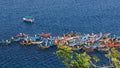 Fishermen & their boats - Back Bay - Trincomalee - Sri lanka Royalty Free Stock Photo