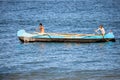 Fishermen using sailboats to fish off the coast of Anakao in Madagascar