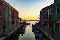 Fishermen village of Burano, Venice Italy Royalty Free Stock Photo