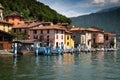 Lake Iseo, fishermen village on Monte Isola, Italy.