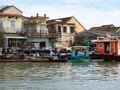 Fishing Boats on the Thu Bon River in Hoi An Vietnam