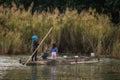 Fishermen work on Lake Poso, Poso Regency, Central Sulawesi, Indonesia Royalty Free Stock Photo