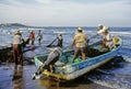 Fishermen working Royalty Free Stock Photo