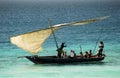 Fishermen on Zanzibar Island Royalty Free Stock Photo