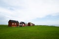 Fishermens old red cabins