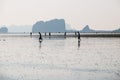 Fishermens in the sea