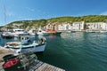 Fishers boat in Bonifacio maritime Port Royalty Free Stock Photo