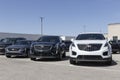 Cadillac car and SUV display. Cadillac is the luxury division of General Motors