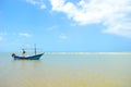 Fishersboat on the sea