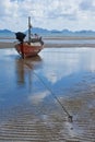 Fishery boat in Thai sea Royalty Free Stock Photo