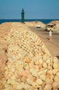 A fishery wharf in Houmt Souk, island Jerba, Tunisia Royalty Free Stock Photo