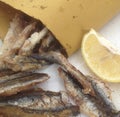 Fishes fried with clove lemon