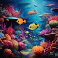 fishes in the sea generated by AI tool