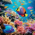 fishes in the sea generated by AI tool