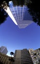 Fisheye Buildings Royalty Free Stock Photo