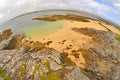 Fisheye lens ireland countryside Royalty Free Stock Photo