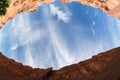 Fisheye lens view, Long Canyon, Utah Royalty Free Stock Photo