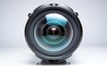 "Fisheye Lens on a White Background -Generative Ai Royalty Free Stock Photo