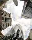 Fisheye of swiss re building