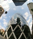 Fisheye of swiss re building