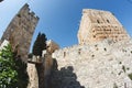 Fisheye view of an ancient citadel in Jerusalem Royalty Free Stock Photo