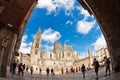 Fisheye view of Cathedral in Burgos, Spain Royalty Free Stock Photo