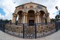Fisheye view of Church of All Nations in Jerusalem Royalty Free Stock Photo