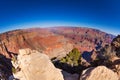 Fisheye view of the Grand Canyon panorama Royalty Free Stock Photo