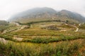 Fisheye view in Tavan Village Sapa. Royalty Free Stock Photo