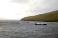 Fishfarming at the Faroe islands Royalty Free Stock Photo