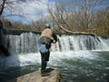 Fishing Antietam Creek Royalty Free Stock Photo