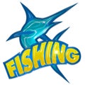 Fishing badge Royalty Free Stock Photo