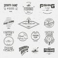 Fishing badges logos and labels for any use Royalty Free Stock Photo