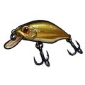 Fishing bait wobbler Crank bait gold fishing for a predator. Royalty Free Stock Photo