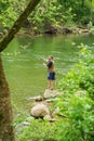 Fishing from the Banks of the Roanoke River