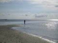 Fishing on the beach