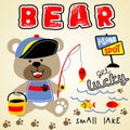 Fishing bear Royalty Free Stock Photo