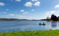 Fishing at Blagdon Lake Somerset Somerset England UK south of Bristol