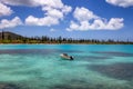 Fishing boat anchored by coast of Isle of Pines