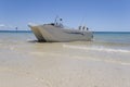 Fishing boat on beach Royalty Free Stock Photo