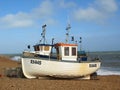 Fishing Boats on the beach at Hastings, East Sussex UK 