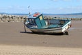 Fishing Boat on Beach at Morecombe