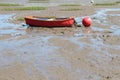 Fishing Boat on Beach at Morecombe Royalty Free Stock Photo
