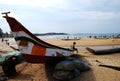 Fishing boat in a beach